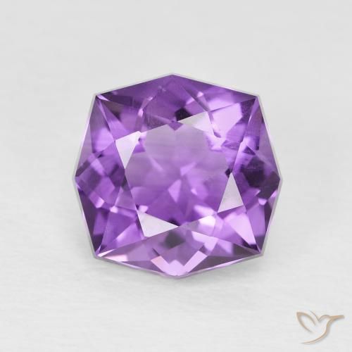 3.28ct Натуральный Ярко-фиолетовый Аметист, причудливая, VS-SI