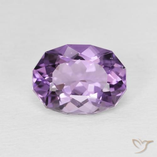 2.33ct Натуральный Пурпурно-фиолетовый Аметист, Овал, VS-SI