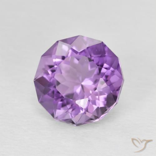 2.55 карата, натуральный Medium Dark-Violet Аметист, Круглый, Чистота VVS