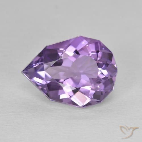 3.64ct Натуральный Темно-фиолетовый Аметист, Форма груши, VS-SI
