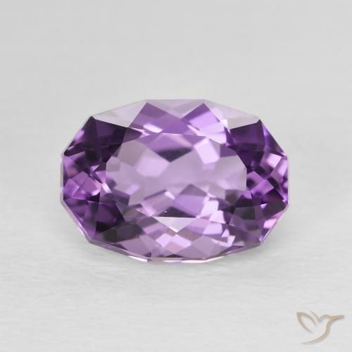 2.82ct Натуральный Пурпурно-фиолетовый Аметист, Овал, VVS-VS