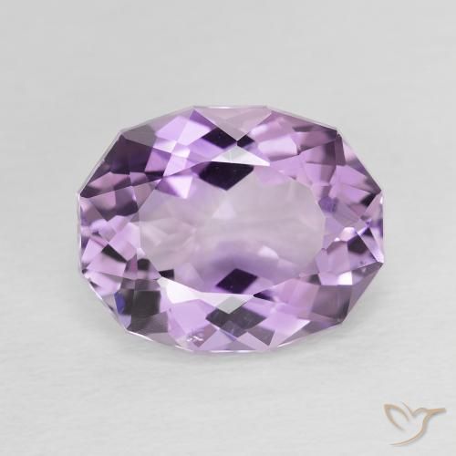 3.85ct Натуральный Средний фиолетовый Аметист, Овал, VVS-VS