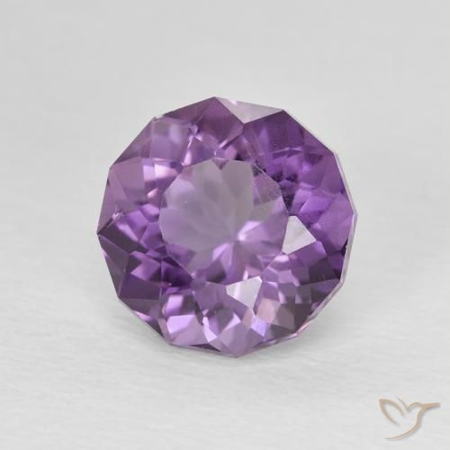 2.78 карата, натуральный Medium Light Purplish-Violet Аметист, Круглый, Чистота VS