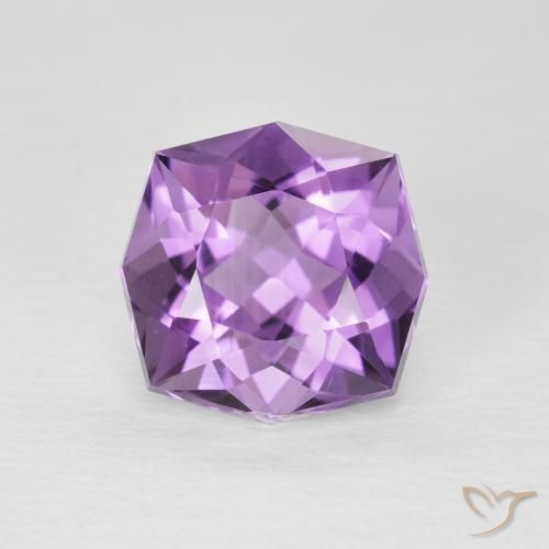 3.07ct Натуральный Medium Light Purplish-Violet Аметист, причудливая, Чистота VS