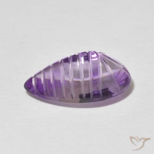 6.22 карата, натуральный Medium Light Purplish-Violet Аметист, Форма груши, Прозрачный