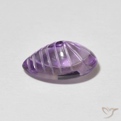 4.40 карата, натуральный Medium Light Purplish-Violet Аметист, Форма груши, Прозрачный
