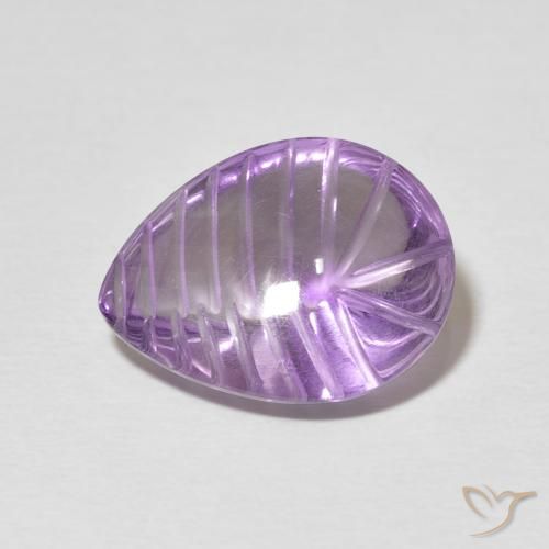 7.21ct Натуральный Ирис Вайолет Аметист, Форма груши, Прозрачный