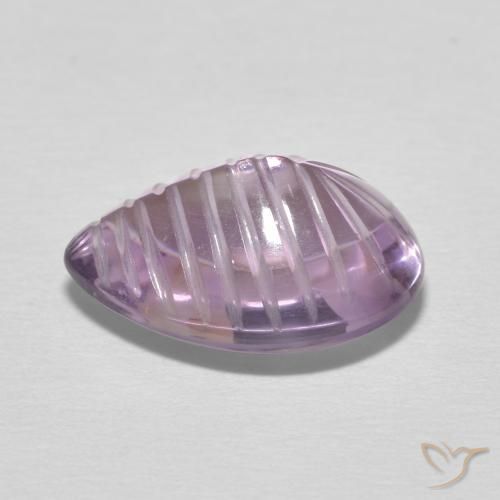 5.17 карата, натуральный Medium Light Purplish-Violet Аметист, Форма груши, Прозрачный