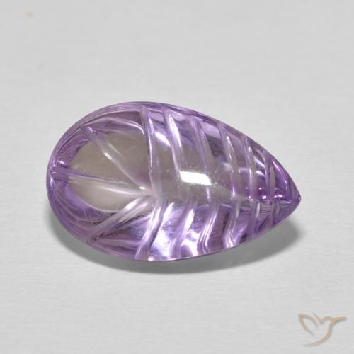 6.21 карата, натуральный Medium Light Purplish-Violet Аметист, Форма груши, Прозрачный