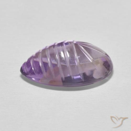 6.21 карата, натуральный Medium Light Purplish-Violet Аметист, Форма груши, Прозрачный