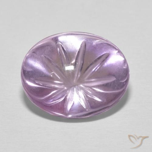 6.31ct Натуральный Орхидея Аметист, Овал, Прозрачный