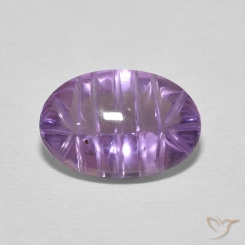3.59ct Натуральный Пурпурно-фиолетовый Аметист, Овал, Прозрачный
