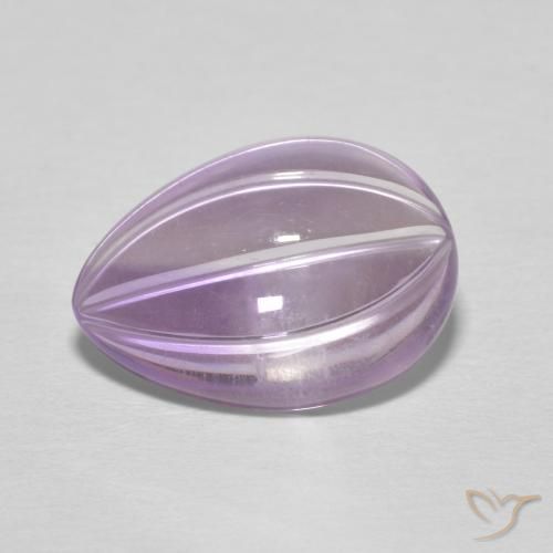 5.09ct Натуральный Ирис Вайолет Аметист, Форма груши, Прозрачный