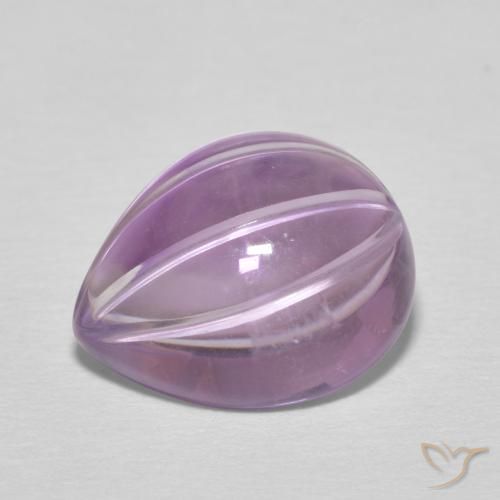 6.08ct Натуральный Сангрия Фиолетовая Аметист, Форма груши, Прозрачный
