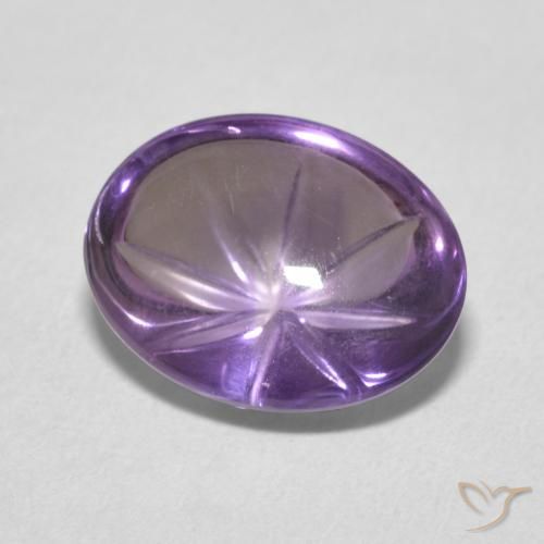 3.60ct Натуральный Темно-фиолетовый Аметист, Овал, Прозрачный