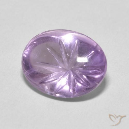 5.74 карата, натуральный Medium Light Purplish-Violet Аметист, Овал, Прозрачный