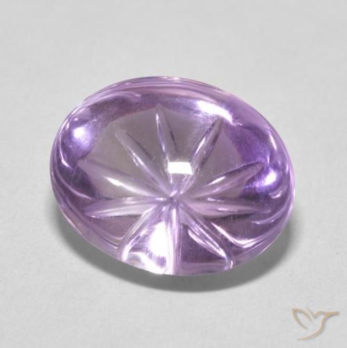 8.86 карата, натуральный Medium Light Purplish-Violet Аметист, Овал, Прозрачный
