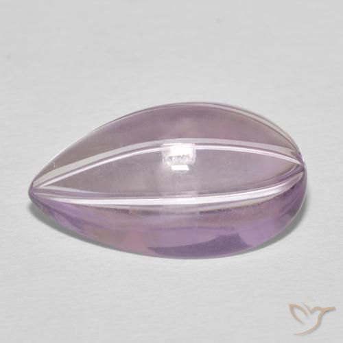 8.46ct Натуральный Розовато-фиолетовый Аметист, Форма груши, Прозрачный