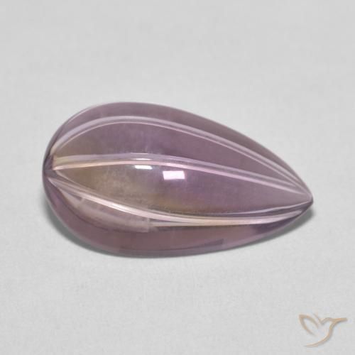 5.33ct Натуральный Светло-фиолетовый Аметист, Форма груши, Прозрачный