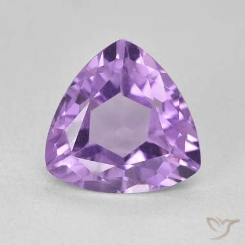 3.06ct Натуральный Средний фиолетовый Аметист, Триллион, VVS-VS