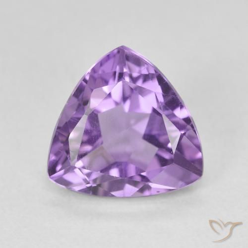 3.00ct Натуральный Средний фиолетовый Аметист, Триллион, Чистота VS