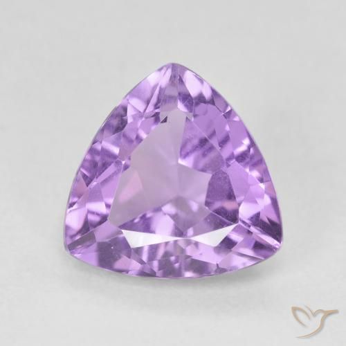 2.80ct Натуральный Средний фиолетовый Аметист, Триллион, Чистота VS
