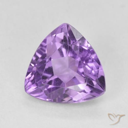 2.93ct Натуральный Средний фиолетовый Аметист, Триллион, Чистота VS