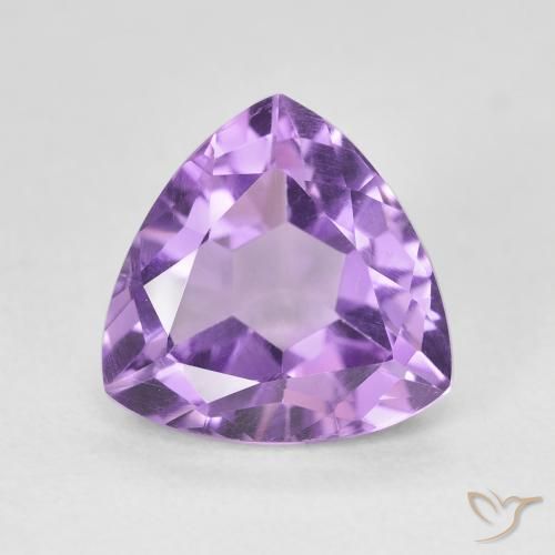 3.12ct Натуральный Средний фиолетовый Аметист, Триллион, Чистота VS