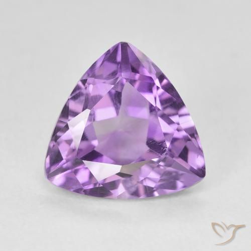 2.94ct Натуральный Пурпурно-фиолетовый Аметист, Триллион, Чистота VS