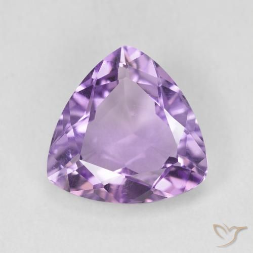 2.56ct Натуральный Средний фиолетовый Аметист, Триллион, Чистота VS