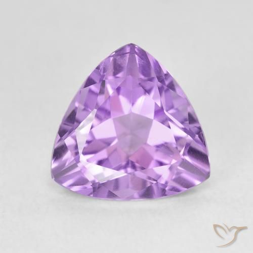 2.88ct Натуральный Глубокий пурпурно-фиолетовый Аметист, Триллион, Чистота VS