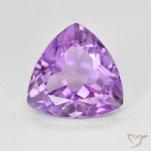 3.06ct Натуральный Средний фиолетовый Аметист, Триллион, Чистота VS
