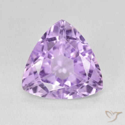3.03ct Натуральный Розовато-фиолетовый Аметист, Триллион, Чистота VS
