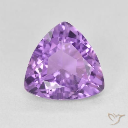 2.78ct Натуральный Средний фиолетовый Аметист, Триллион, Чистота VVS