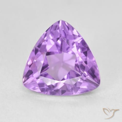3.06ct Натуральный Розовато-фиолетовый Аметист, Триллион, Чистота VVS