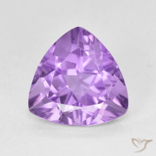 2.87ct Натуральный Розовато-фиолетовый Аметист, Триллион, Чистота VVS
