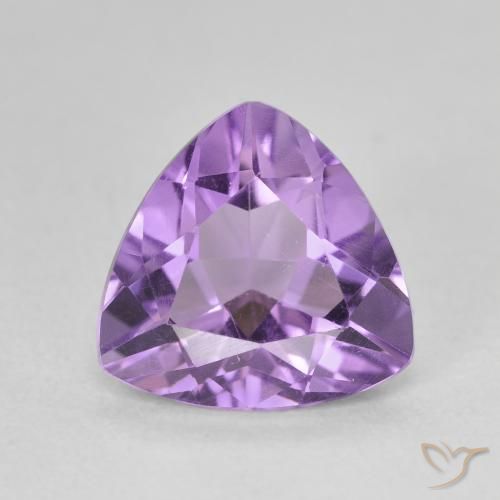 2.60ct Натуральный Средний фиолетовый Аметист, Триллион, Чистота VVS