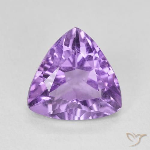 2.71ct Натуральный Темно-фиолетовый Аметист, Триллион, VVS-VS