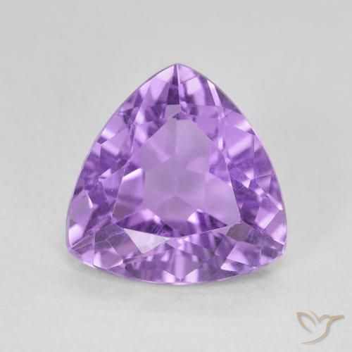 2.91ct Натуральный Темно-фиолетовый Аметист, Триллион, VVS-VS
