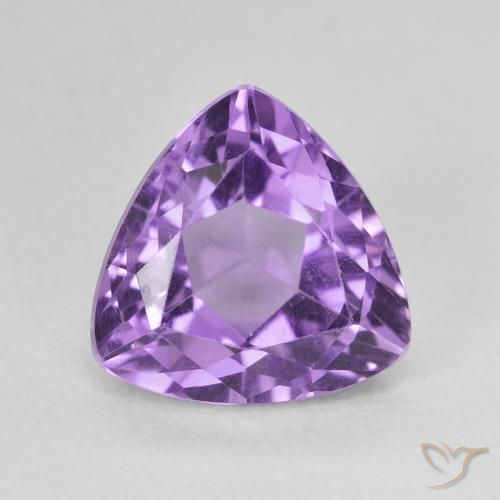 3.16ct Натуральный Темно-фиолетовый Аметист, Триллион, VVS-VS