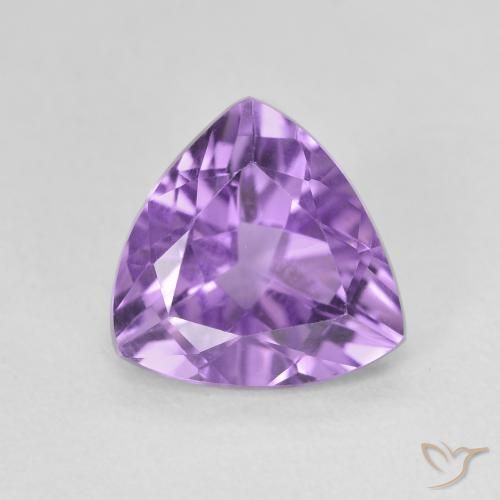 2.32ct Натуральный Темно-фиолетовый Аметист, Триллион, VVS-VS