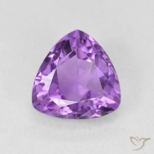 2.70ct Натуральный Интенсивный фиолетовый Аметист, Триллион, VVS-VS