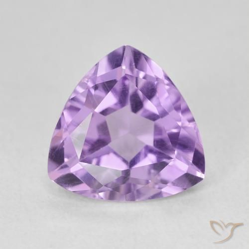 2.97ct Натуральный Ярко-фиолетовый Аметист, Триллион, VVS-VS