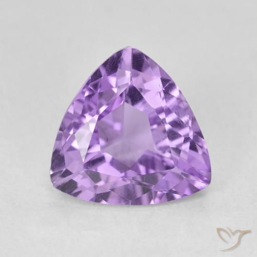 2.78ct Натуральный Ярко-фиолетовый Аметист, Триллион, VVS-VS