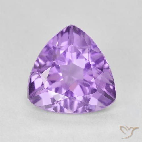 2.83ct Натуральный Глубокий пурпурно-фиолетовый Аметист, Триллион, VVS-VS