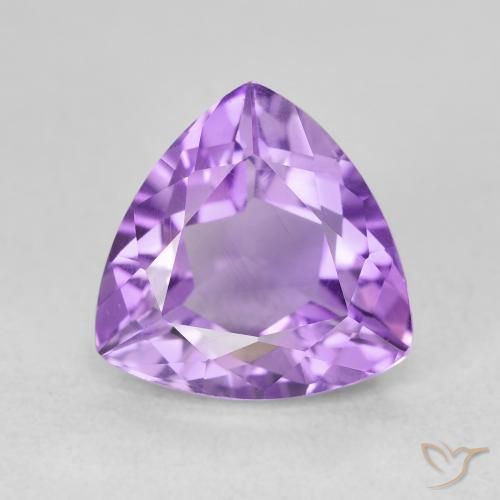 3.11ct Натуральный Пурпурно-фиолетовый Аметист, Триллион, VVS-VS