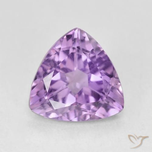 2.84ct Натуральный Пурпурно-фиолетовый Аметист, Триллион, VVS-VS