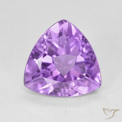 2.97ct Натуральный Интенсивный фиолетовый Аметист, Триллион, VVS-VS