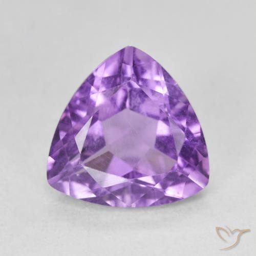 2.99ct Натуральный Глубокий Ирис Фиолетовый Аметист, Триллион, Чистота VVS