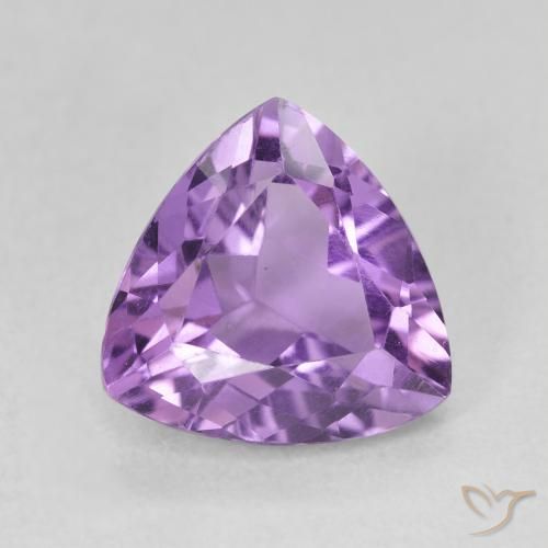 2.91ct Натуральный Темно-фиолетовый Аметист, Триллион, Чистота VVS